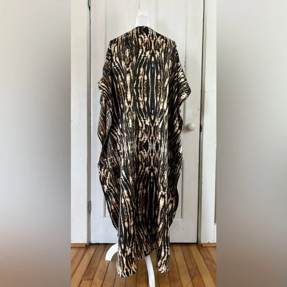 Gabrielle Intimates Animal Print Kaftan Muumuu Mumu O/S - Picture 3 of 7